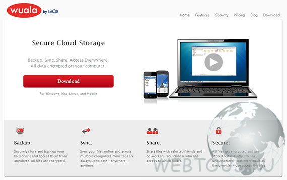 Wuala — онлайн сервис облачного хранения файлов