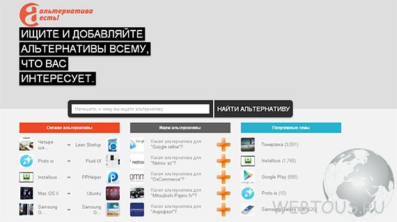 Altfind — найди альтернативу всему!