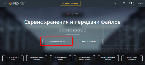 Файлообменник FEX.NET – обзор функционала, плюсы и минусы, отзывы
