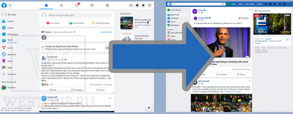 Как вернуть классический дизайн Facebook за одну минуту